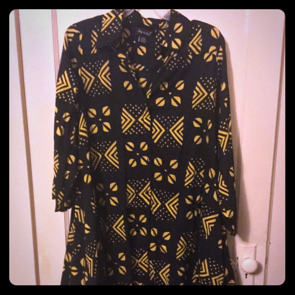 African Print Flare Dress